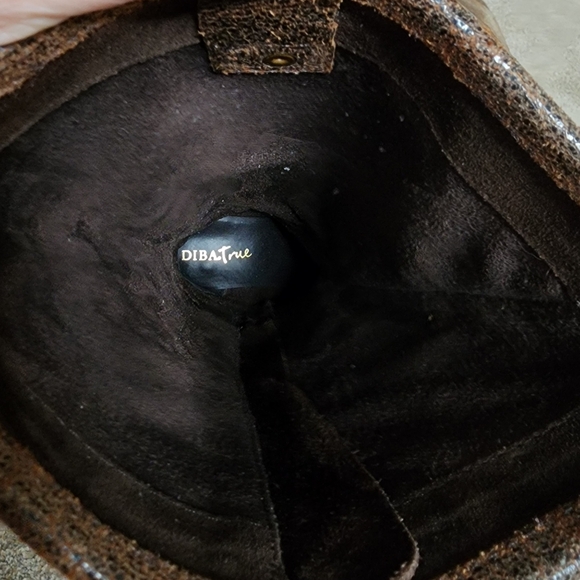 Tall Brown Distressed Leather Harness Cowboy Boot Size 7.5 - Picture 10 of 10